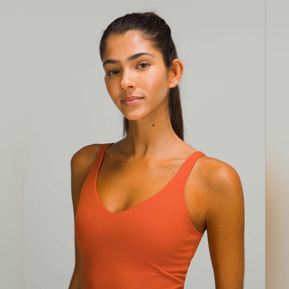 Lululemon Align Cropped Tank Top in Canyon Orange, Size 20